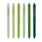Wrapables Retractable Black Ink Gel Pens, 0.5mm Fine Point, Stationery Supplies for Home and Office (Set of 6)